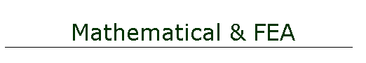 Mathematical & FEA